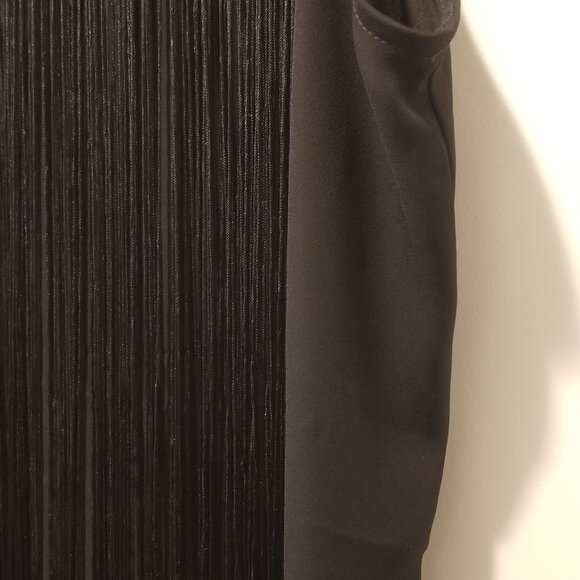 LIKE NEW Women's Express XS Black Boho Fringe Tank - Picture 7 of 14